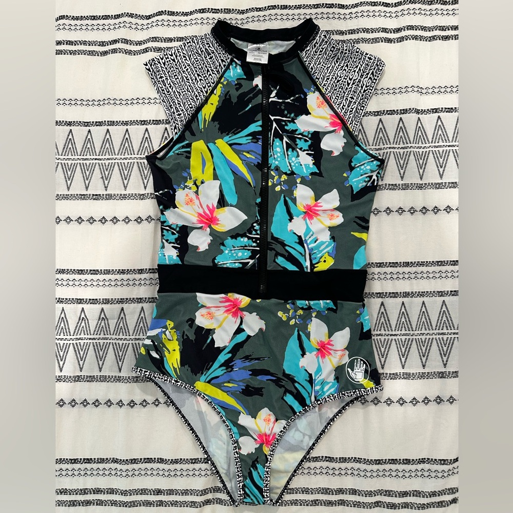 Body Glove Women's One Piece Swimsuit with Front Zipper